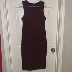 maroon dress